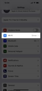 Check and share Wi-Fi password Step 1