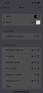 Check and share Wi-Fi password Step 2
