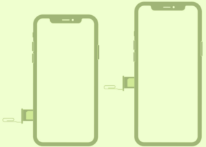 SIM tray on the left side